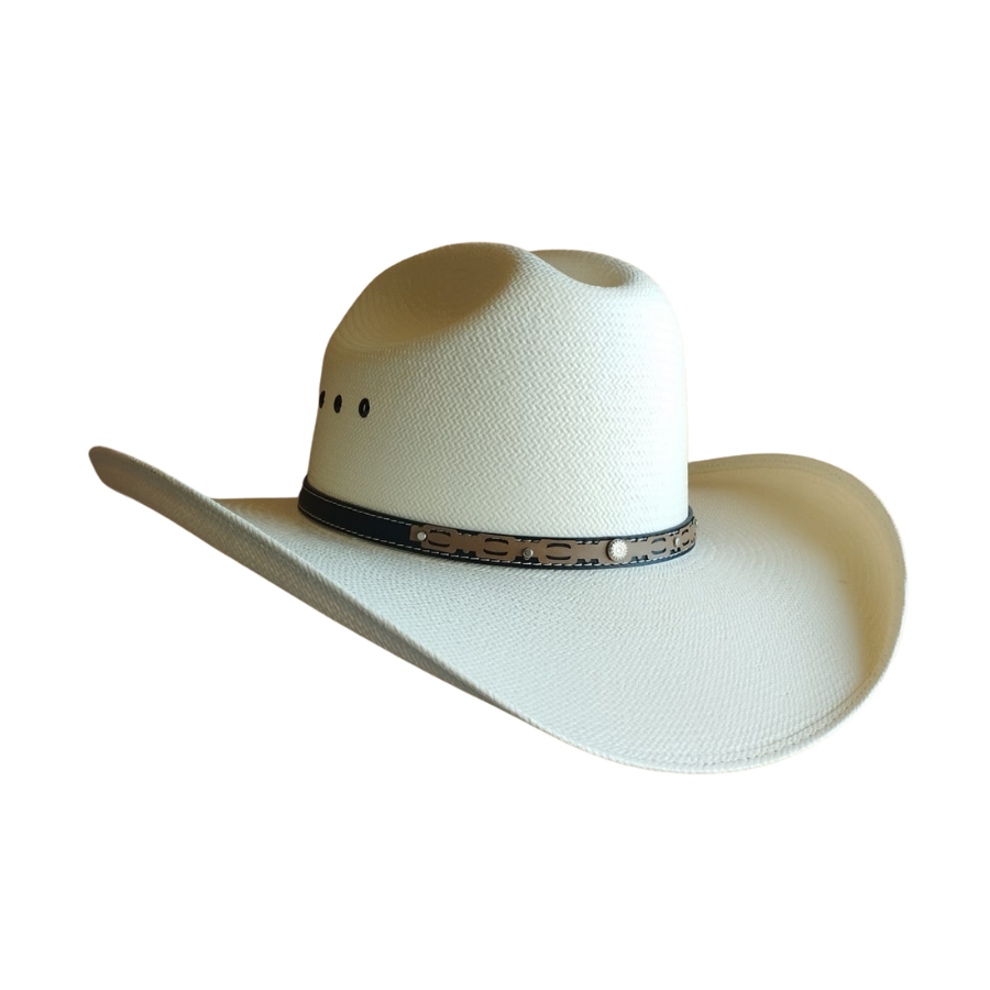 Sombrero Caudillo Especial - Calidad 100X, Copa Baja Americana, Falda Grande Refaldeada